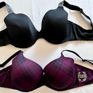2 Victoria Secret (Pink) Bras 36DD